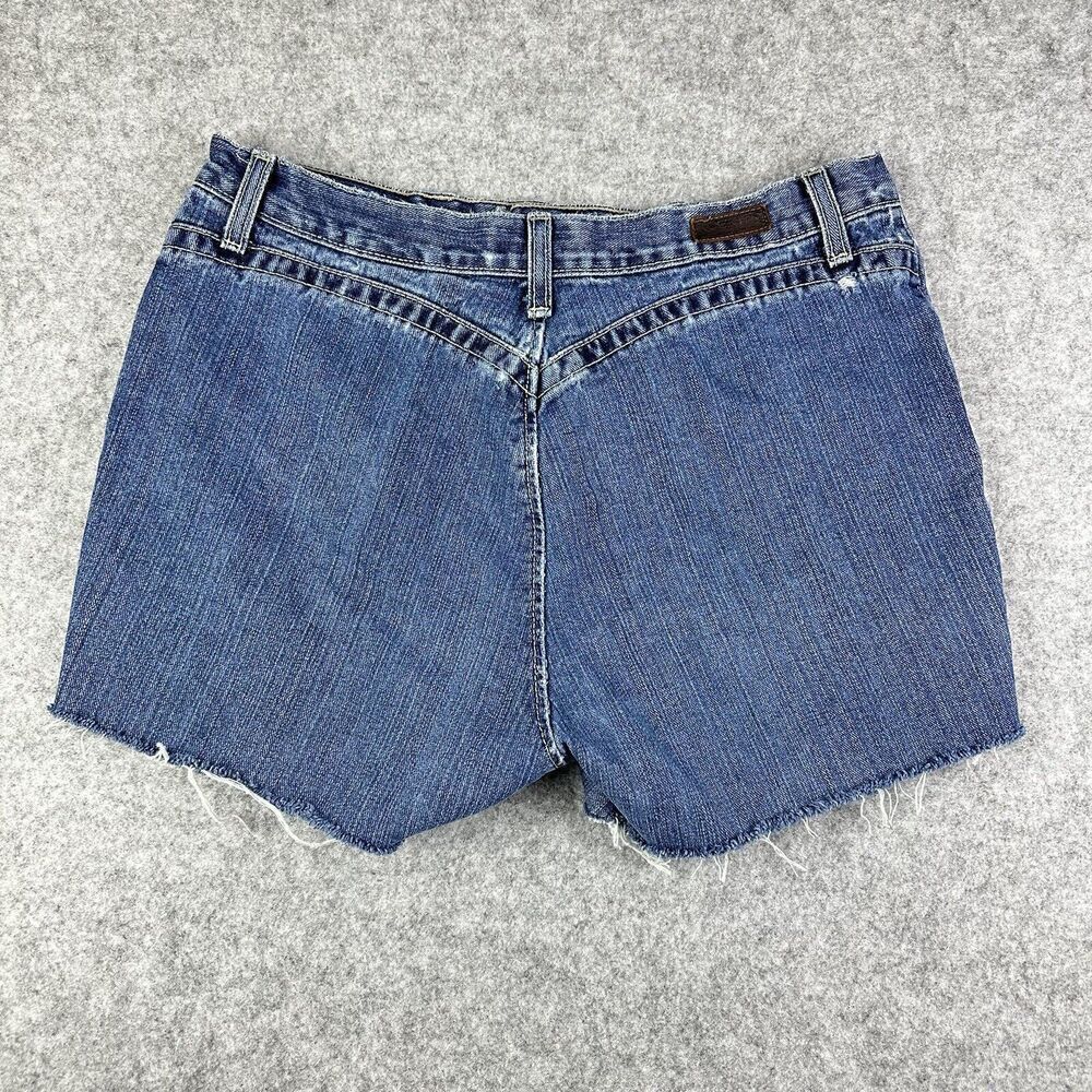 VTG Rockies Rocky Mountain Bareback Jean Shorts Womens 12 Western Natural Rise*
